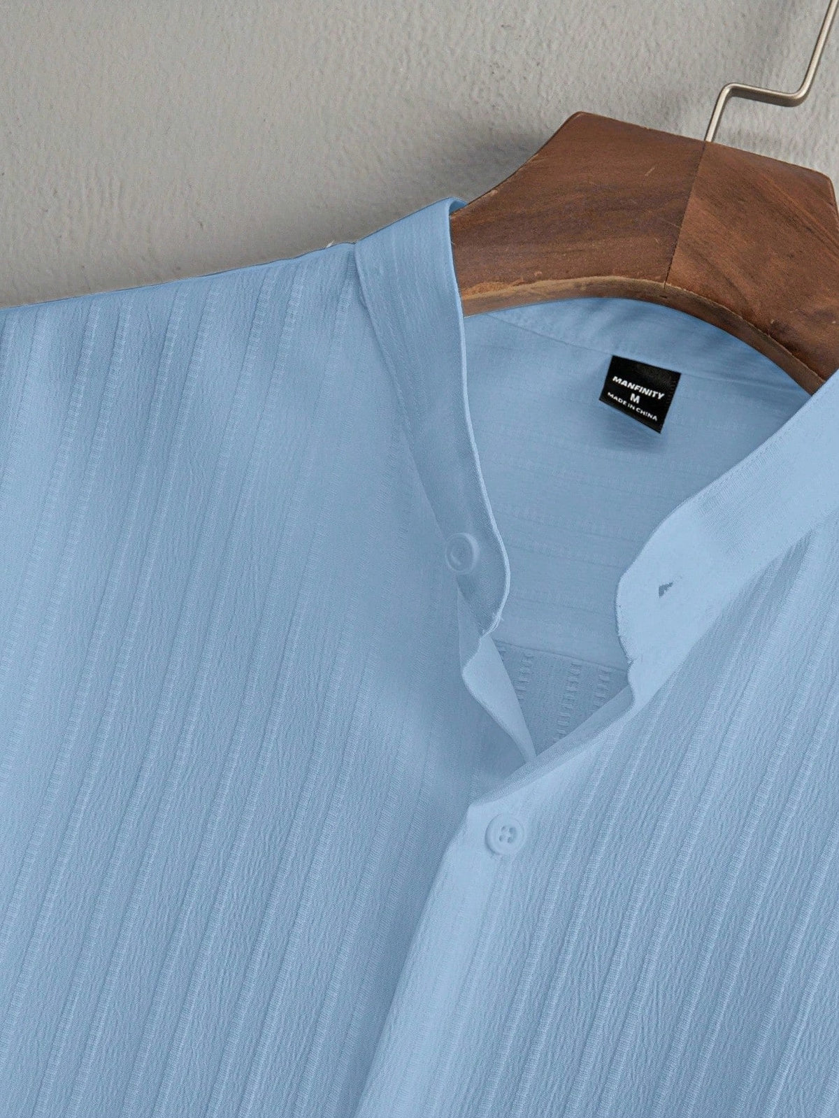 Premium Sky Blue shirt & Black track Pent Co-ords set For Man -Lafabrila