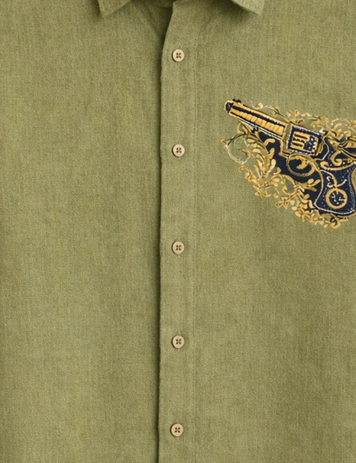 Olive Revolver Men's Shirt - XPST
